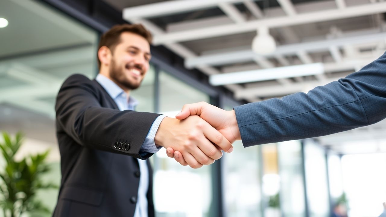 Entrepreneur meeting vibrant marketing management consultant to grow brand