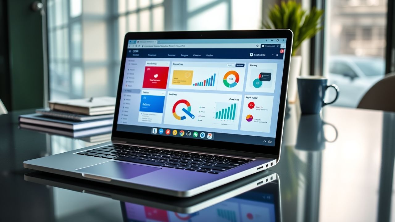 SDR using CRM software to track manage leads